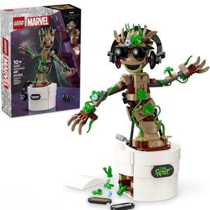 LEGO Dancing Groot with Green and Brown Details